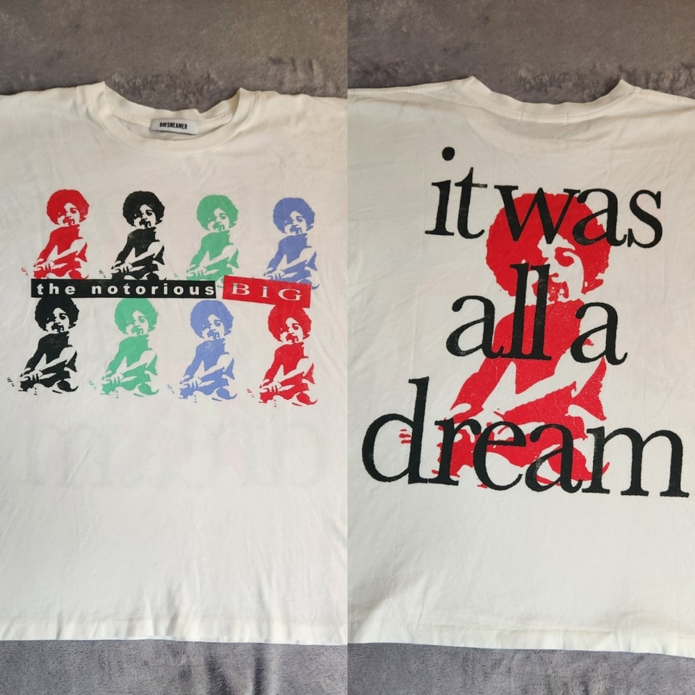 New $96 Daydreamer LA The Notorious B.I.G. It Was All A Dream Merch Tee Shirt